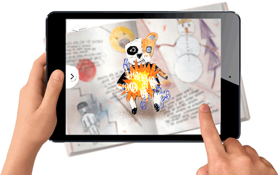 детская книга стихов с AR